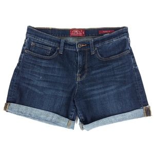 Lucky Brand The Roll Up Medium Wash Denim Shorts 8